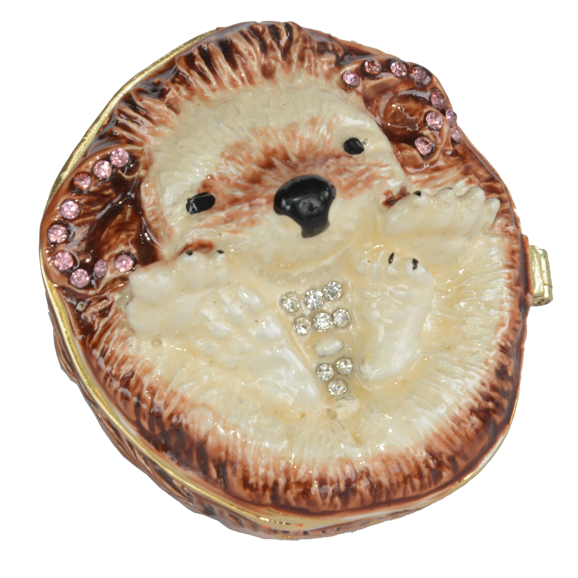 Hedgehog Treasured Trinket Box, Animal Figurine, Collectible Metal, Jewelry Ring, Gifts
Hedgehog Treasured Trinket Box, Animal Figurine, Collectible Metal, Jewelry Ring, Gifts