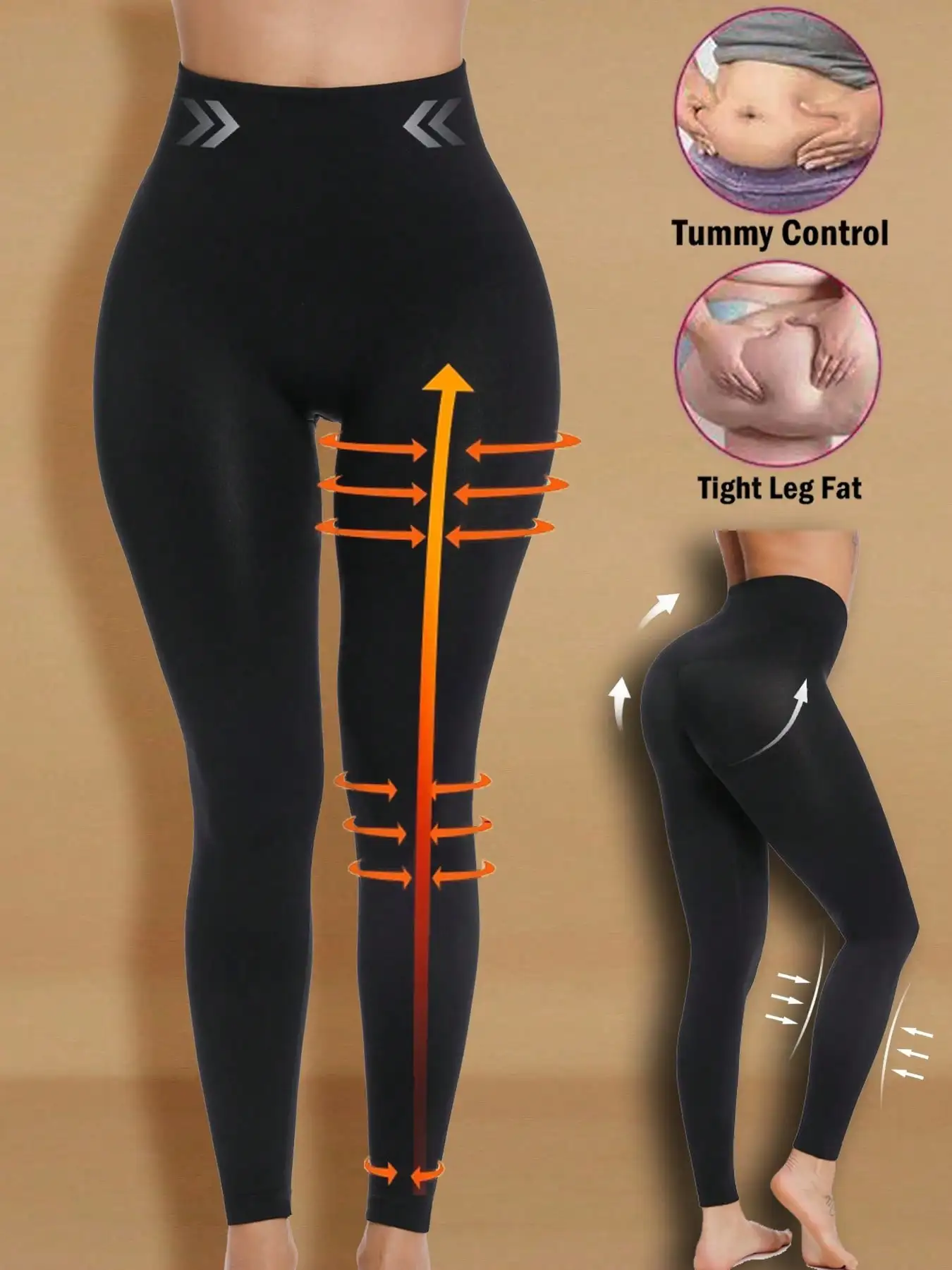 High Waist Slimming Shapewear Leggings Tummy Control Body Shaper
High Waist Slimming Shapewear Leggings Tummy Control Body Shaper