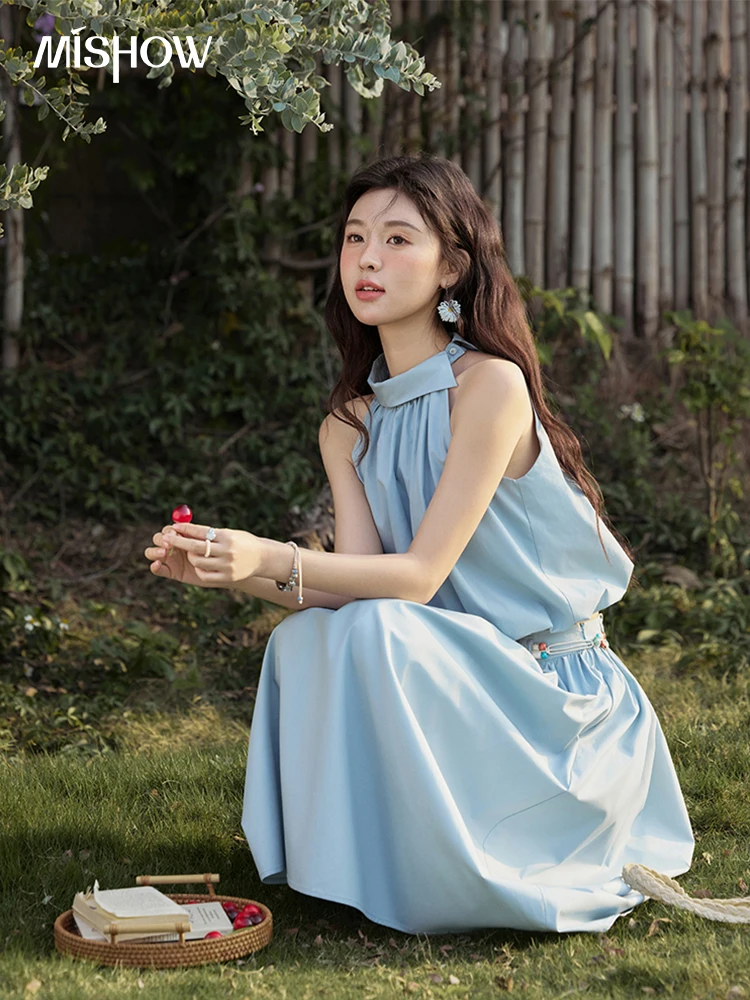 MISHOW Vacation Skirt Set Woman 2025 New Solid Halter Neck Sleeveless Short Tops Midi Loose Skirt Female with Belt MXE33T0546
MISHOW Vacation Skirt Set Woman 2025 New Solid Halter Neck Sleeveless Short Tops Midi Loose Skirt Female with Belt MXE33T0546