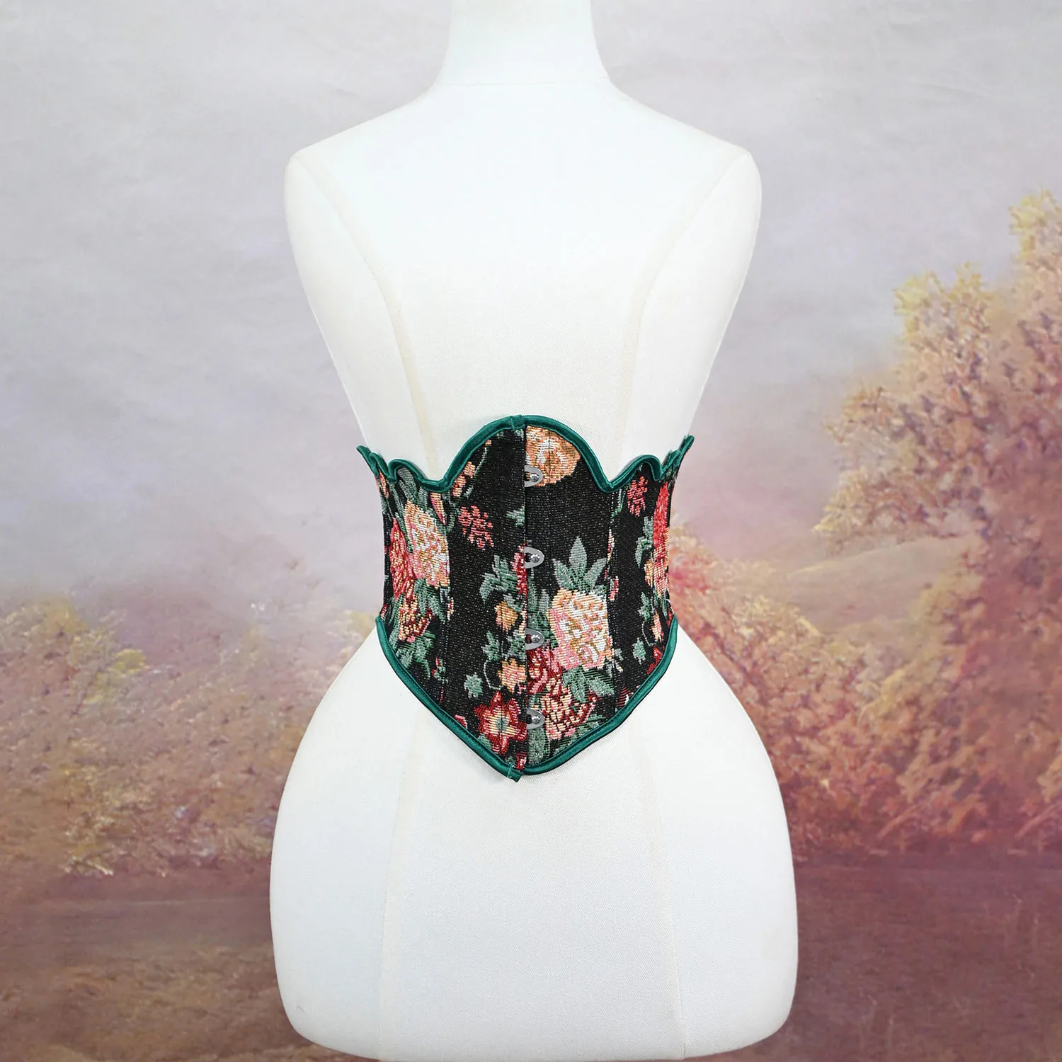 Women's Underbust Floral Jacquard Corset Vintage Waist Slimming Bustier Fashion Waist Cincher Niche Gorset
Women's Underbust Floral Jacquard Corset Vintage Waist Slimming Bustier Fashion Waist Cincher Niche Gorset