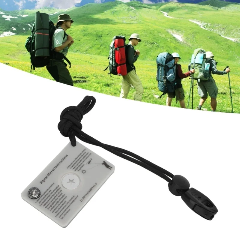 Survival Emergency Signal Mirror With Lanyard Multifunction Reflector Glass Mirror For Outdoor Camping
Survival Emergency Signal Mirror With Lanyard Multifunction Reflector Glass Mirror For Outdoor Camping
