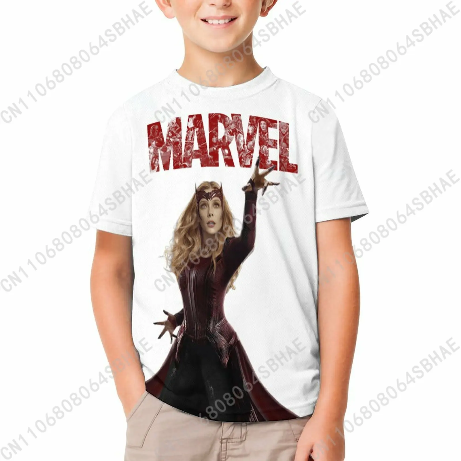 Marvel Scarlet Witch T Shirt Boy Girl Short Sleeve Print Cotton TShirt Comfortable Crew Neck Children Child Tee Cosplay
Marvel Scarlet Witch T Shirt Boy Girl Short Sleeve Print Cotton TShirt Comfortable Crew Neck Children Child Tee Cosplay