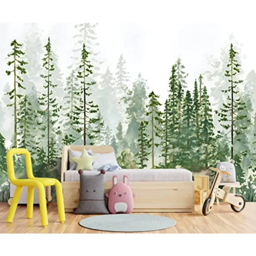 Boys or Girls Cartoon Pine Tree Forest wallpeper Nursery Bedroom wall Mural - Not Peel and Stick
Boys or Girls Cartoon Pine Tree Forest wallpeper Nursery Bedroom wall Mural - Not Peel and Stick
