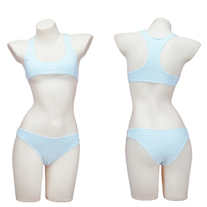 Anime Cute Striped Tank Top Underwear Set Japanese Girl Swimsuit Gym Suit Cosplay Costume Mini Swimwear Roleplay Outfit 2025
Anime Cute Striped Tank Top Underwear Set Japanese Girl Swimsuit Gym Suit Cosplay Costume Mini Swimwear Roleplay Outfit 2025
