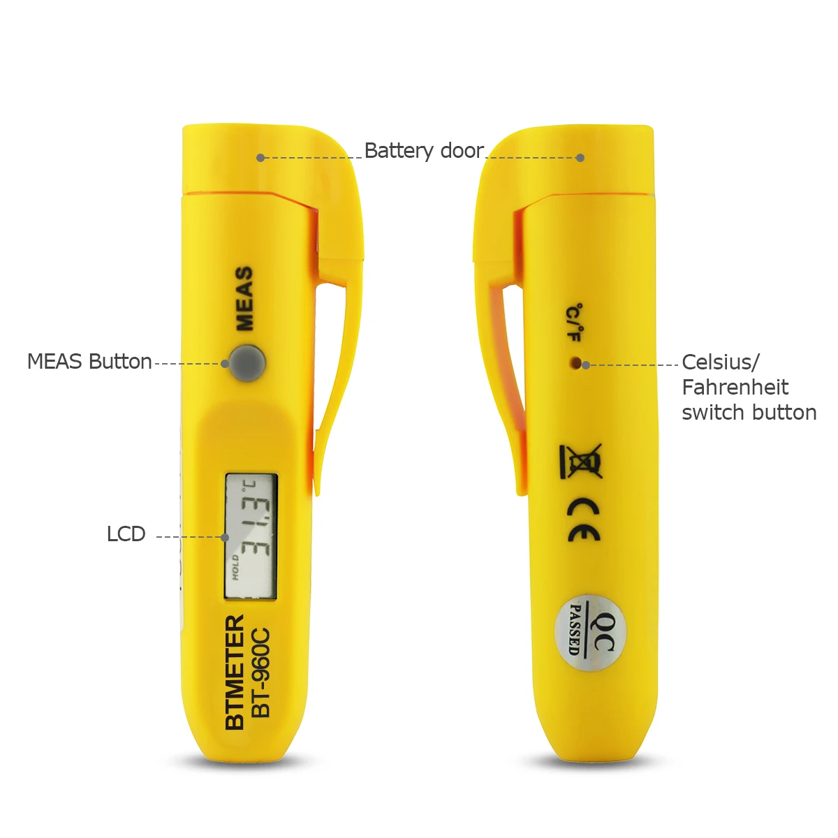 Mini Pocket IR Thermometer -30~275℃ 1:1 Close Range Fixed 0.95 Emissivity for PCB Solder Food Car Engine
Mini Pocket IR Thermometer -30~275℃ 1:1 Close Range Fixed 0.95 Emissivity for PCB Solder Food Car Engine