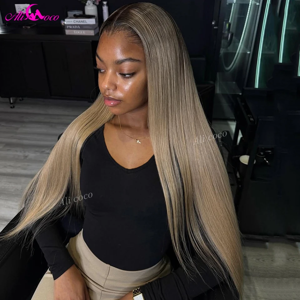 Ombre Milk Tea Blonde Colored 13x6 Lace Front Human Hair Wig 180 Density Body Wave Wig with Dark Roots Pre Plucked for Women
Ombre Milk Tea Blonde Colored 13x6 Lace Front Human Hair Wig 180 Density Body Wave Wig with Dark Roots Pre Plucked for Women
