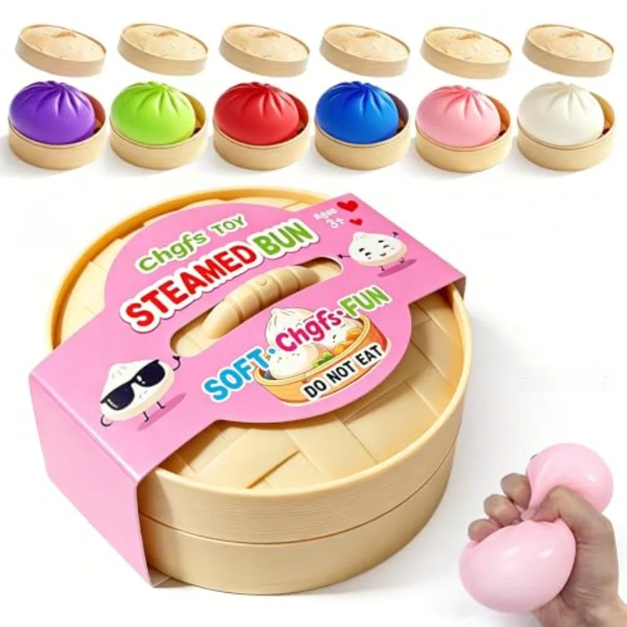 Dumpling Squishies, 3.4inch Colorful Dumpling Stress Balls, Fidget Sensory Toy, Squeeze Dough Ball Stress Relief Hand Toys with
Dumpling Squishies, 3.4inch Colorful Dumpling Stress Balls, Fidget Sensory Toy, Squeeze Dough Ball Stress Relief Hand Toys with