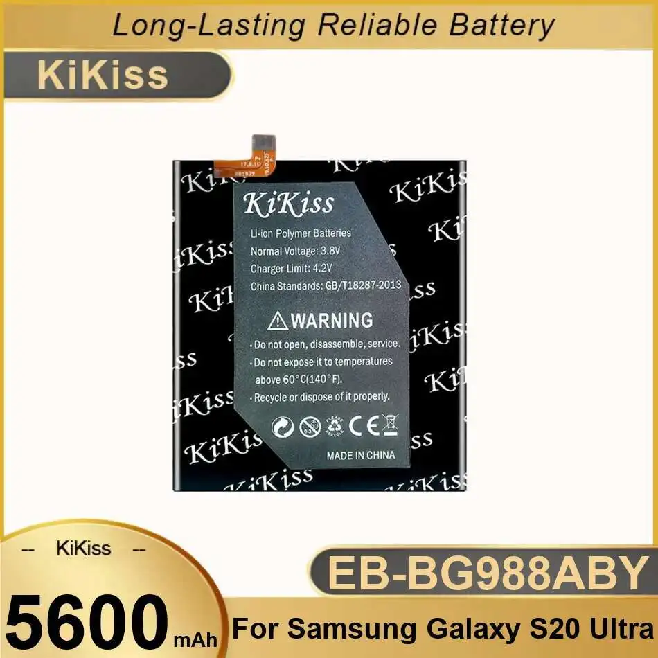EB-BG988ABY Быстрая зарядка 5600 мАч для Samsung Galaxy S20 Ultra S20Ultra S20U Аккумулятор мобильного телефона длительный срок службы
EB-BG988ABY Быстрая зарядка 5600 мАч для Samsung Galaxy S20 Ultra S20Ultra S20U Аккумулятор мобильного телефона длительный срок службы