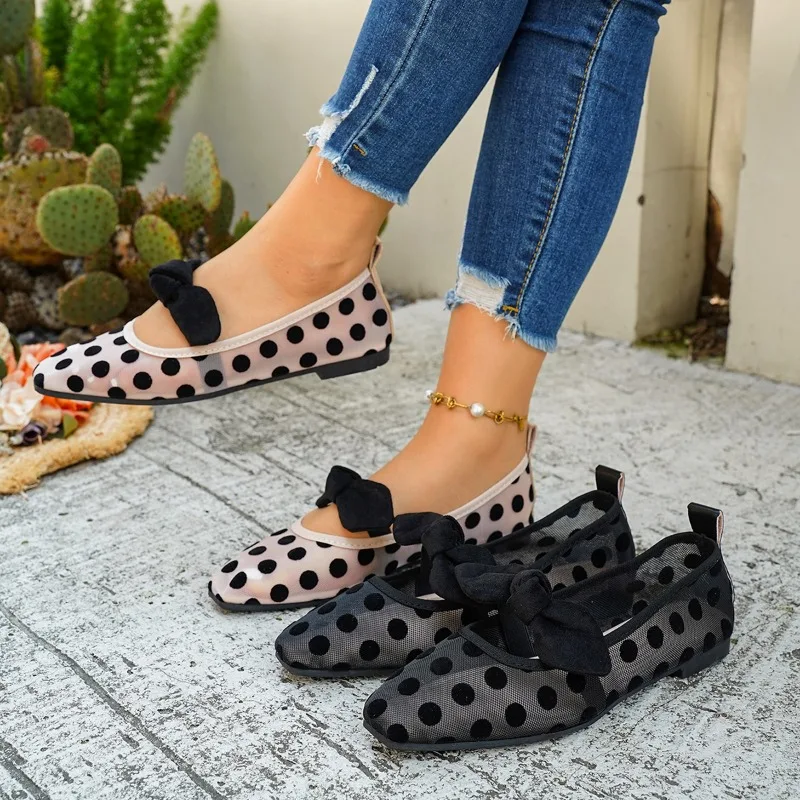 Women Flats Fashion Polka Dot Mesh Breathable Shoes Spring Autumn New Loafers Female Soft Soled Casual Comfortable Sneakers
Women Flats Fashion Polka Dot Mesh Breathable Shoes Spring Autumn New Loafers Female Soft Soled Casual Comfortable Sneakers