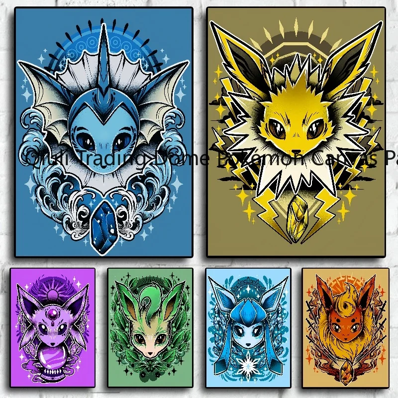 Canvas Classic Pokemon Poster Japanese Anime Eevee Peripheral Modern Room Decoration Children's Bedroom Decor Room Home Gifts
Canvas Classic Pokemon Poster Japanese Anime Eevee Peripheral Modern Room Decoration Children's Bedroom Decor Room Home Gifts