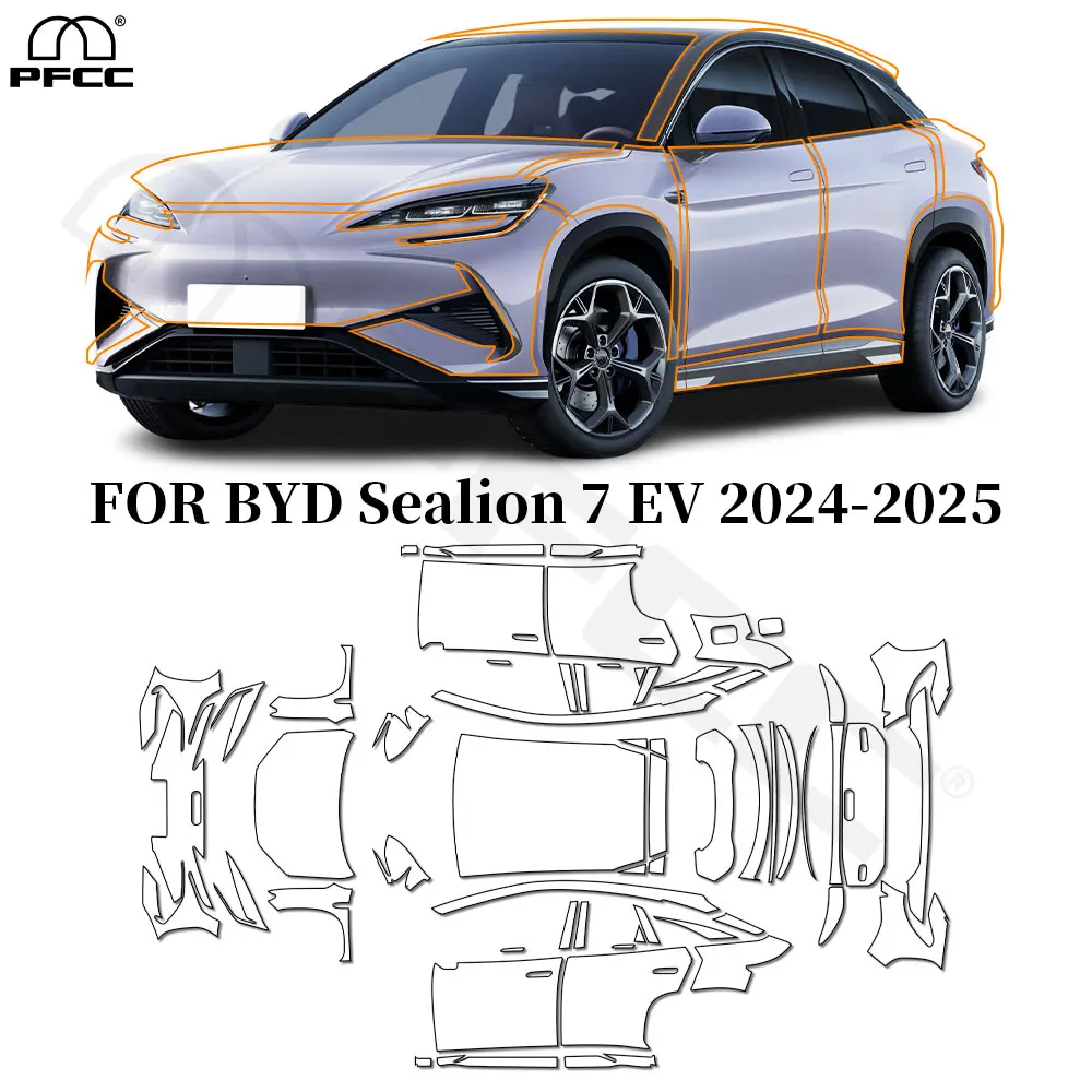 For BYD Sealion 7 EV 2024 2025 TPU Paint Protection Film Anti-scratch Car Body Pre-cut PPF Clear Bra Resistant Invisible Cover
For BYD Sealion 7 EV 2024 2025 TPU Paint Protection Film Anti-scratch Car Body Pre-cut PPF Clear Bra Resistant Invisible Cover