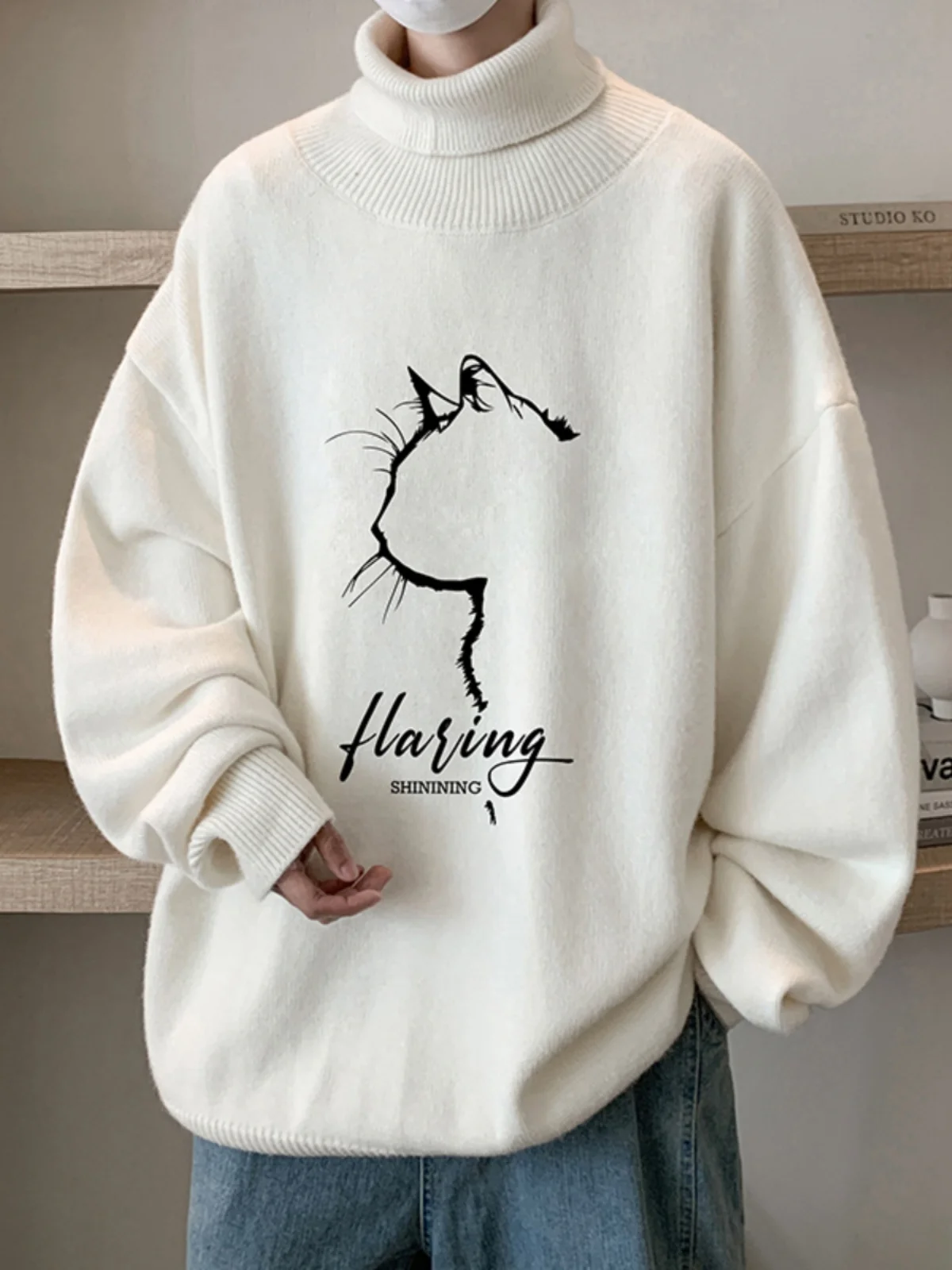 Мужской свитер свободного кроя с высоким воротом, зимний, повседневный, в американском ретро-стиле, базовый слой, удобный, дышащий
Мужской свитер свободного кроя с высоким воротом, зимний, повседневный, в американском ретро-стиле, базовый слой, удобный, дышащий