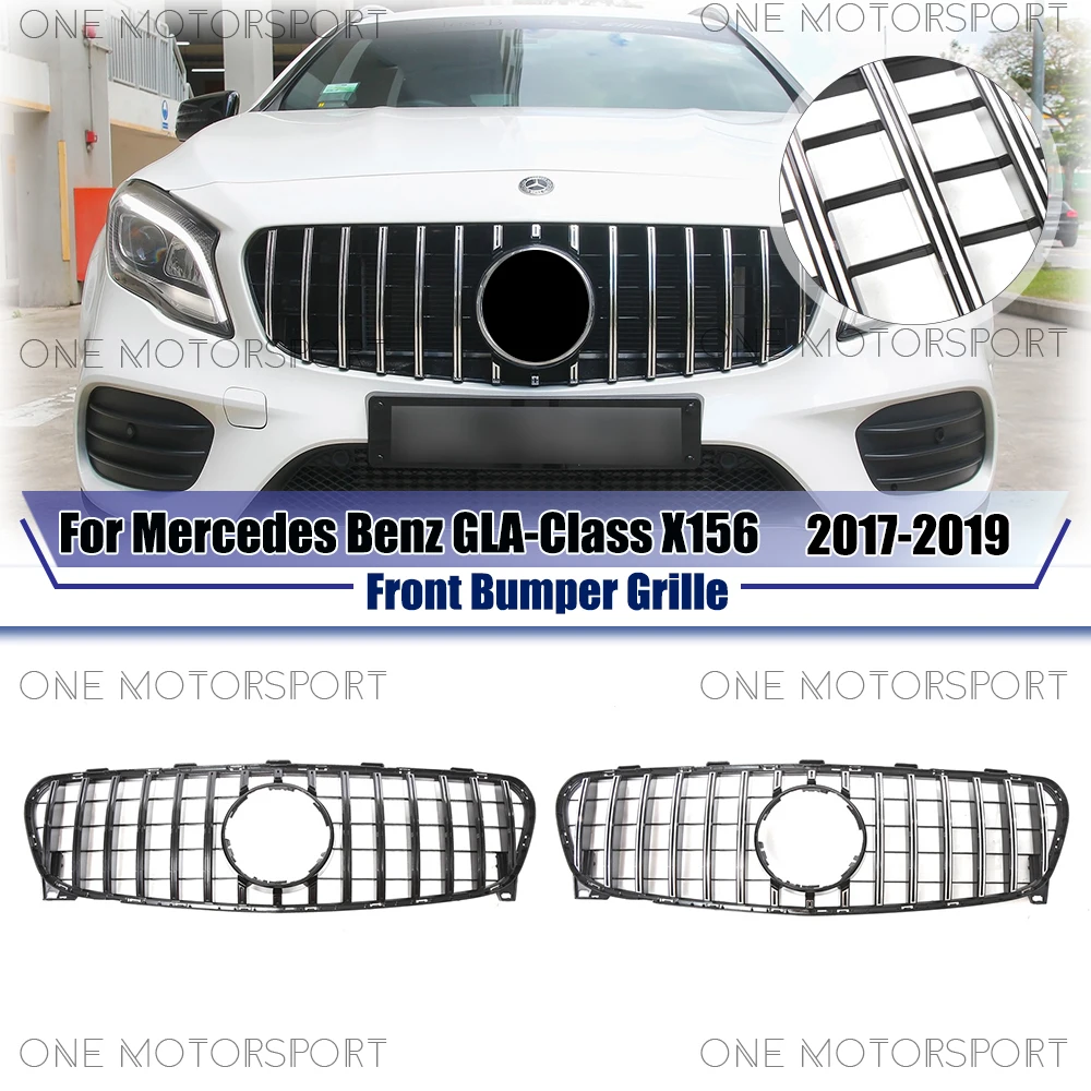 Glossy Black GTR Style Front Bumper Grille For Mercedes Benz GLA-Class X156 2017-2019 GLA180 GLA200 GLA250 Silver Upper Grille
Glossy Black GTR Style Front Bumper Grille For Mercedes Benz GLA-Class X156 2017-2019 GLA180 GLA200 GLA250 Silver Upper Grille