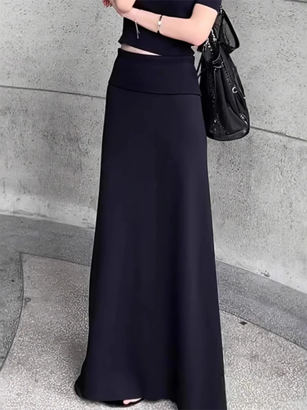 Женская юбка А-силуэта с высокой талией, универсальная, свободного кроя, простая, высокого качества, осенняя новинка, стильная, для повседневной носки, длинная юбка
Женская юбка А-силуэта с высокой талией, универсальная, свободного кроя, простая, высокого качества, осенняя новинка, стильная, для повседневной носки, длинная юбка