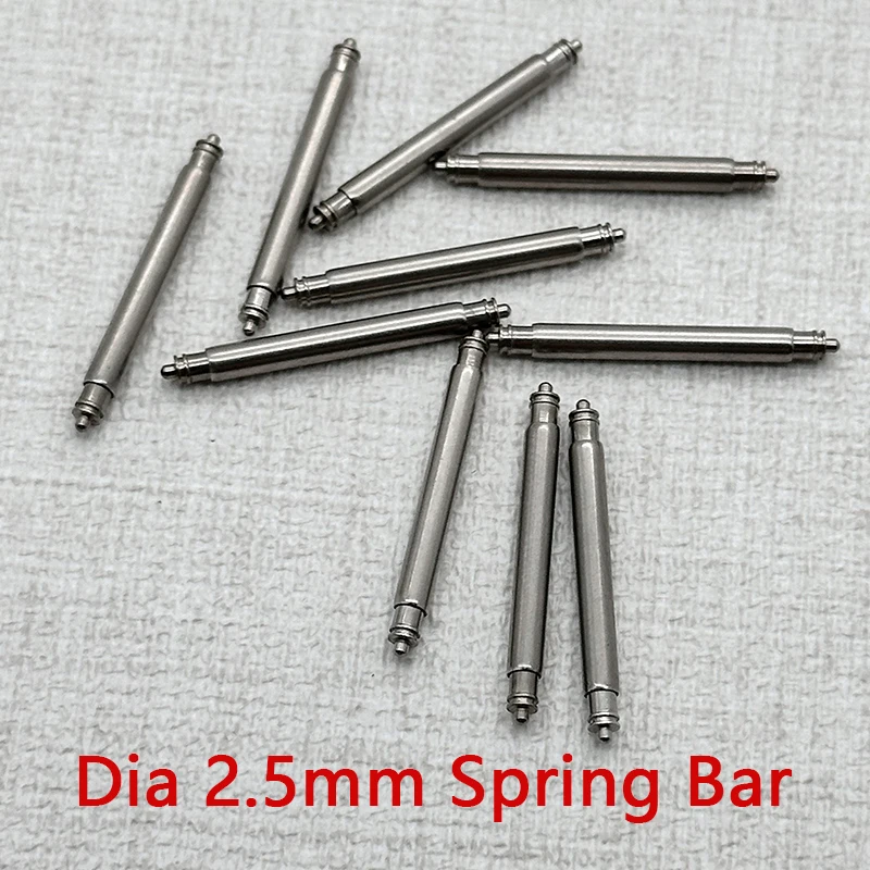 2.5 mm Diameter Thick Spring Bars Suitable For 20 mm 22 mm Watch Strap Pins Compatible The SKX007 Tuna 6105 Watch Strap
2.5 mm Diameter Thick Spring Bars Suitable For 20 mm 22 mm Watch Strap Pins Compatible The SKX007 Tuna 6105 Watch Strap