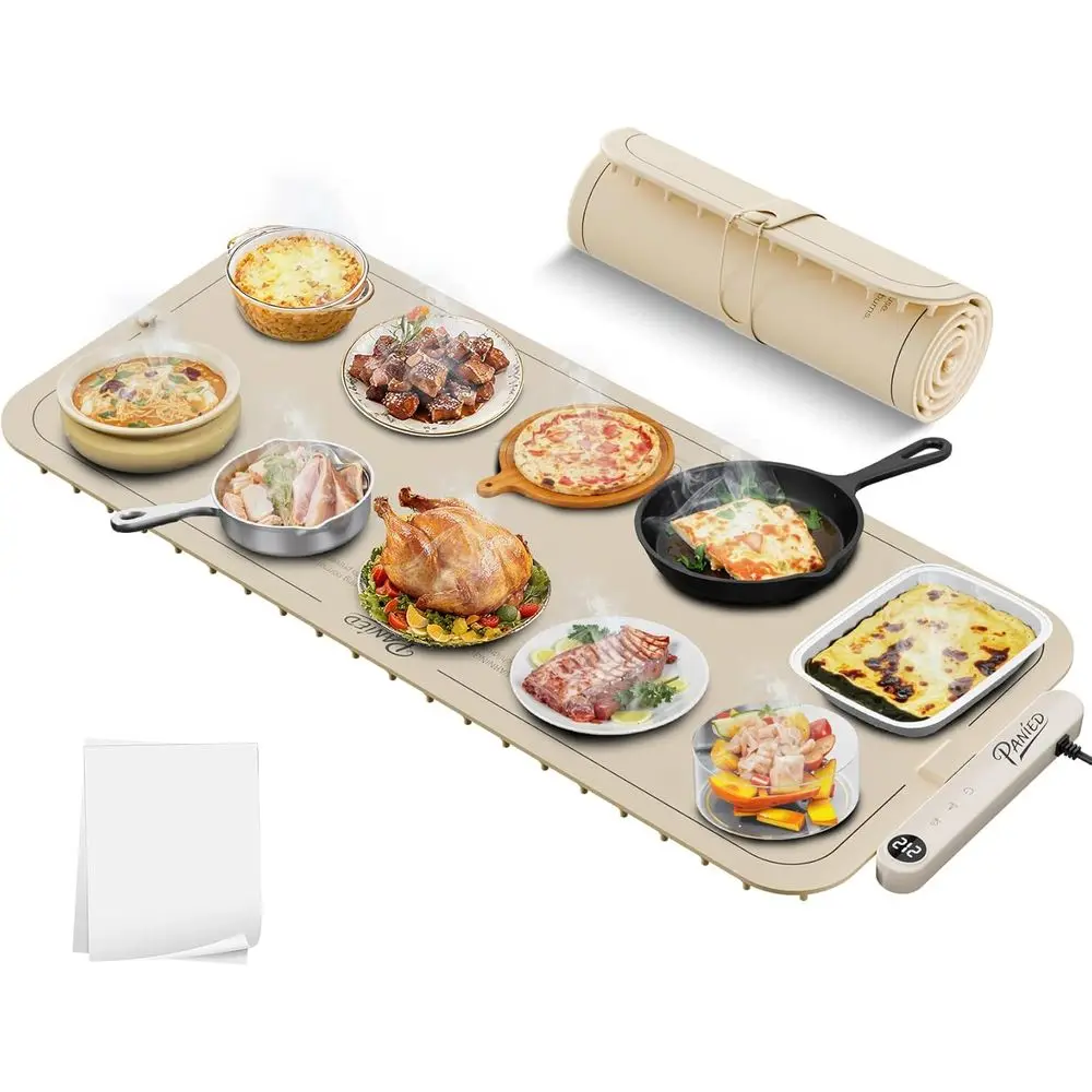 Extra Large XXL 36x16 Food Warming Mat, Electric Trays for Parties, Portable Heating Pad with 6 Level Temp and 6 Hour Timer
Extra Large XXL 36x16 Food Warming Mat, Electric Trays for Parties, Portable Heating Pad with 6 Level Temp and 6 Hour Timer