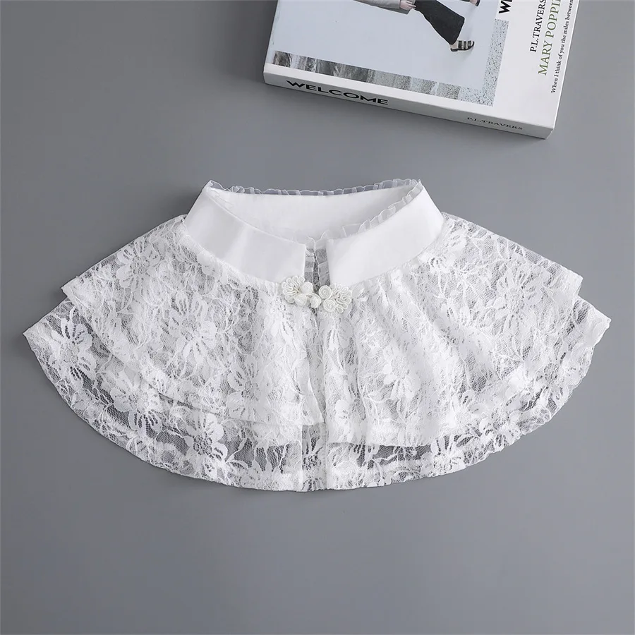 women's shirts lace collars shawl female Lapel Top Ladies Women Cotton Detachable Lapel Shirt Fake Collar Floral Embroi
women's shirts lace collars shawl female Lapel Top Ladies Women Cotton Detachable Lapel Shirt Fake Collar Floral Embroi