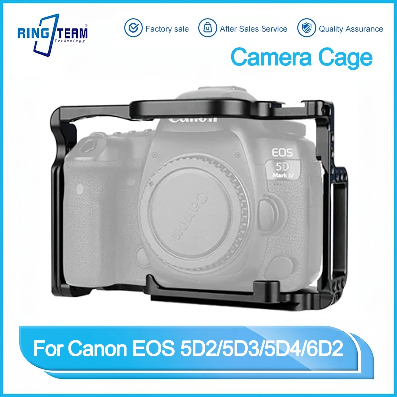 Aluminum Alloy DSLR Camera Cage for Canon 5D2 5D3 5D4 6D2 with 1/4&3/8 Threads Vertical Shooting And Tripod Ready
Aluminum Alloy DSLR Camera Cage for Canon 5D2 5D3 5D4 6D2 with 1/4&3/8 Threads Vertical Shooting And Tripod Ready