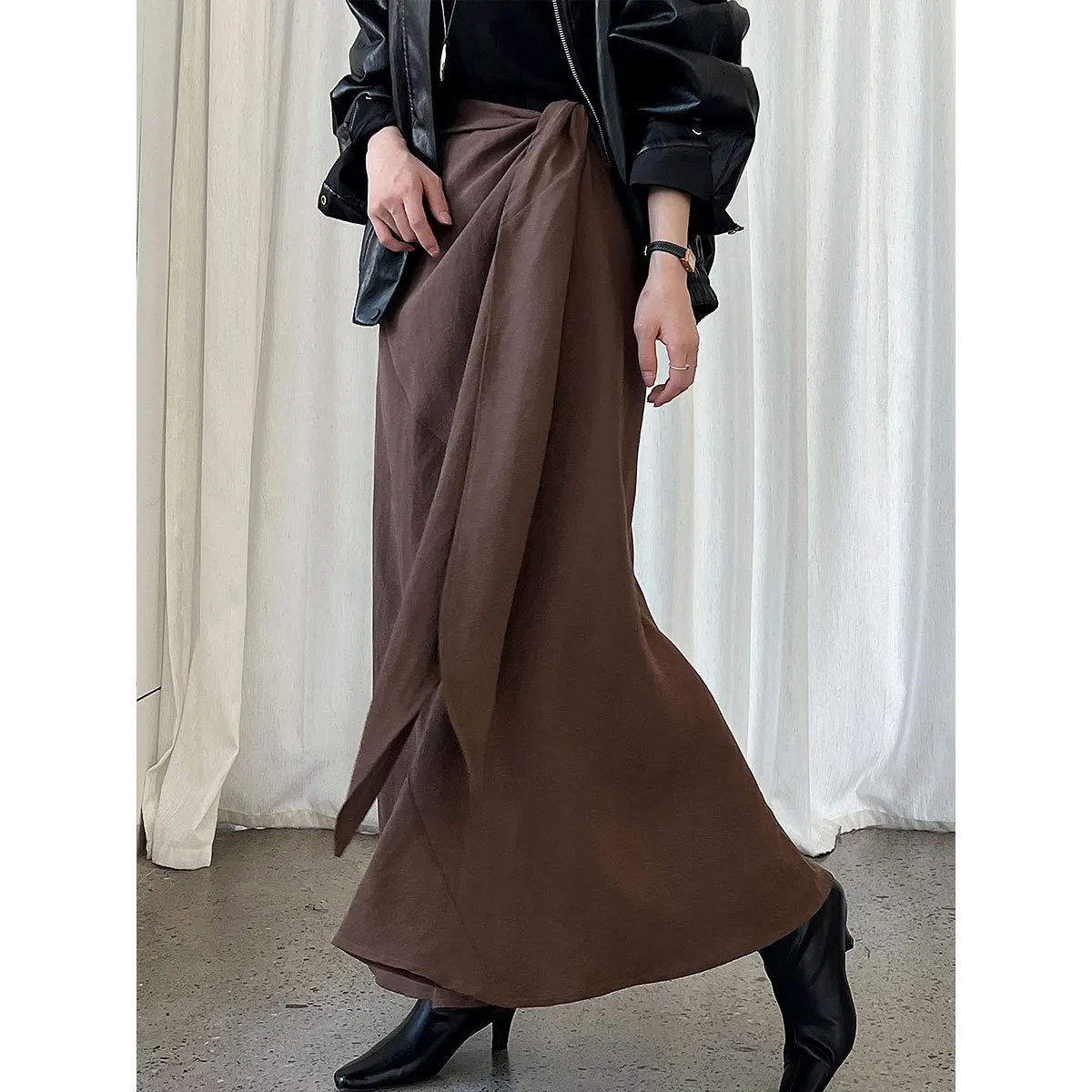 Irregular Drape Strappy Skirt Women's Autumn New Design Long Skirt
Irregular Drape Strappy Skirt Women's Autumn New Design Long Skirt
