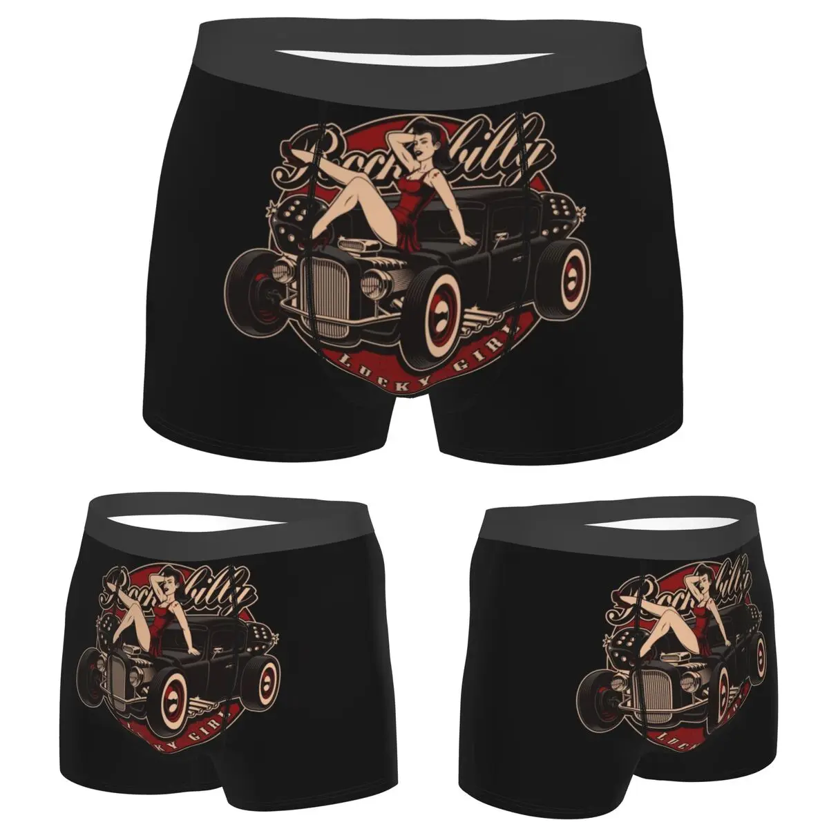 Boxer Underpants Shorts Rockabilly Hot Rod Pin Up Panties Male Ventilate Underwear for Homme Man Boyfriend Gifts
Boxer Underpants Shorts Rockabilly Hot Rod Pin Up Panties Male Ventilate Underwear for Homme Man Boyfriend Gifts