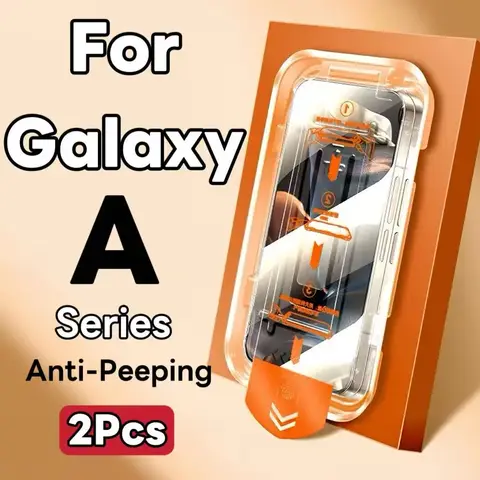 Pack de 2 protecteurs d'écran en verre trempé de confidentialité pour Samsung Galaxy série A A73 A71 A55 A53