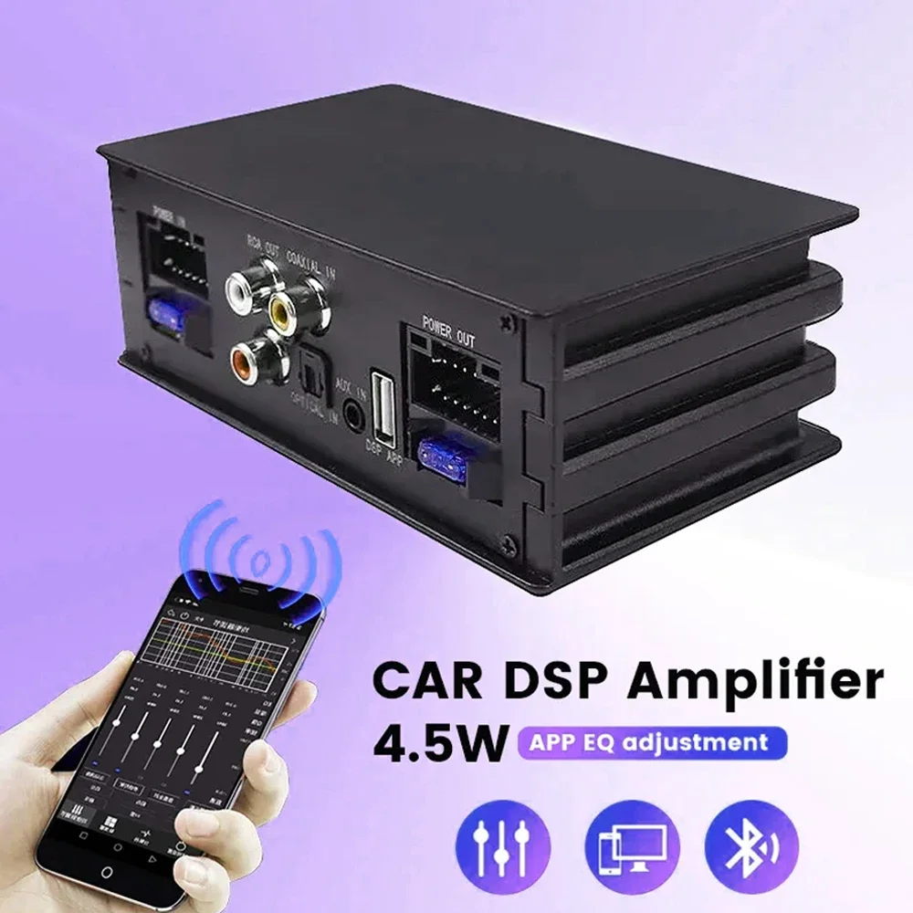 Car DSP Amplifier for Radio Stereo Subwoofer 4*50W TDA7851 with Fiber Optic Input Plug and Play Modifying Android Host Audio 12V
Car DSP Amplifier for Radio Stereo Subwoofer 4*50W TDA7851 with Fiber Optic Input Plug and Play Modifying Android Host Audio 12V