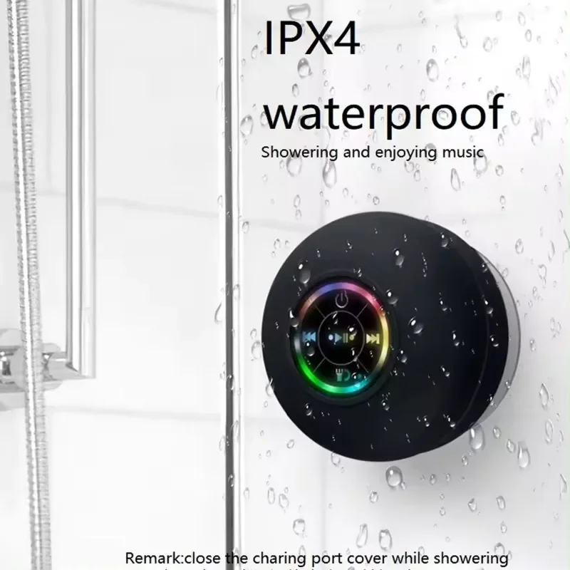 Bathroom Mini Speaker with Large Suction Cup and Light Version Waterproof Bluetooth Speaker LED Colorful Gift Speaker
Bathroom Mini Speaker with Large Suction Cup and Light Version Waterproof Bluetooth Speaker LED Colorful Gift Speaker