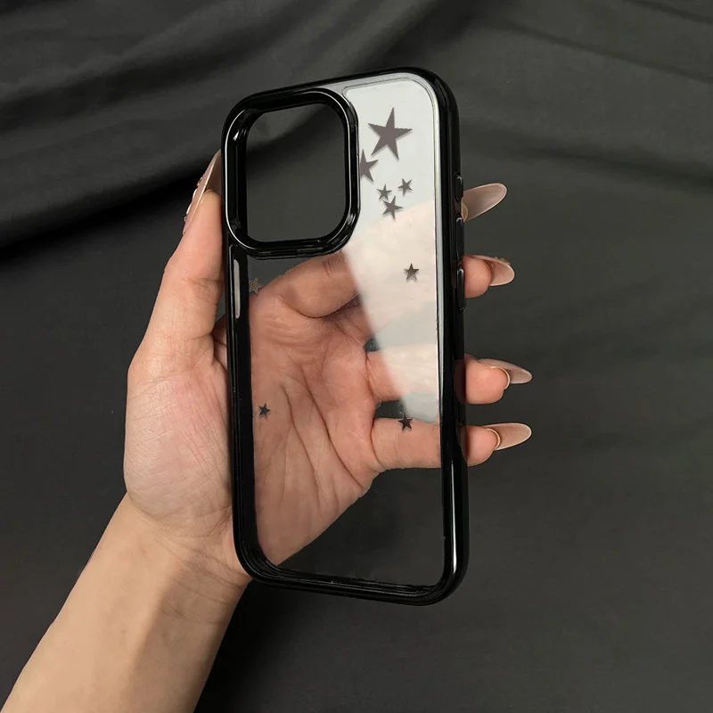 Mirror Star Phone Case for iPhone 15 14 13 12 11 Pro Max 17Air 16 Pro Black Frame Reflective Starry Shockproof Cover
Mirror Star Phone Case for iPhone 15 14 13 12 11 Pro Max 17Air 16 Pro Black Frame Reflective Starry Shockproof Cover