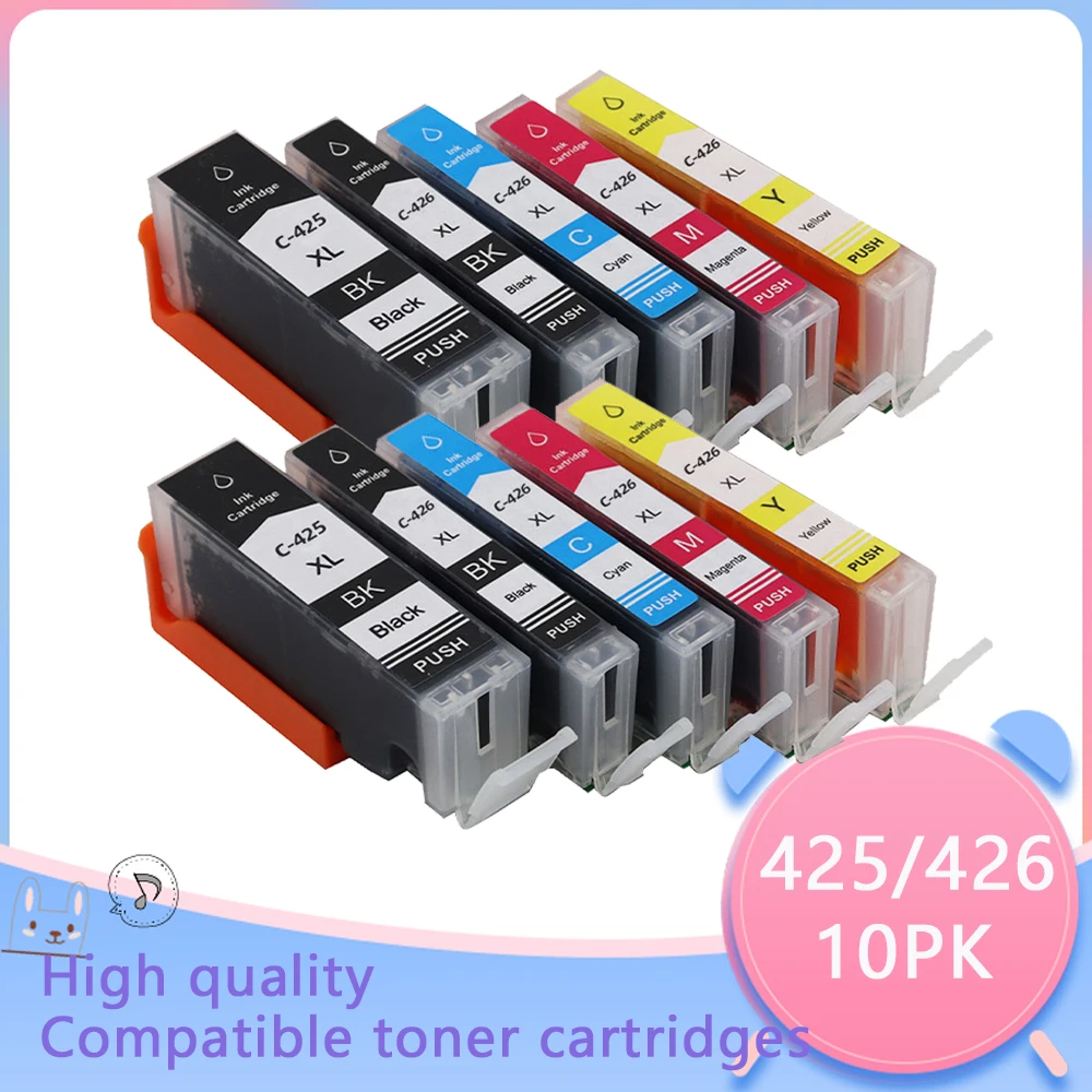 Чернильный картридж для Canon 425 426 PGI425 CLI426, картриджи PIXMA IP4840/IP4940/IX6540/MG5140/5240/5340
Чернильный картридж для Canon 425 426 PGI425 CLI426, картриджи PIXMA IP4840/IP4940/IX6540/MG5140/5240/5340