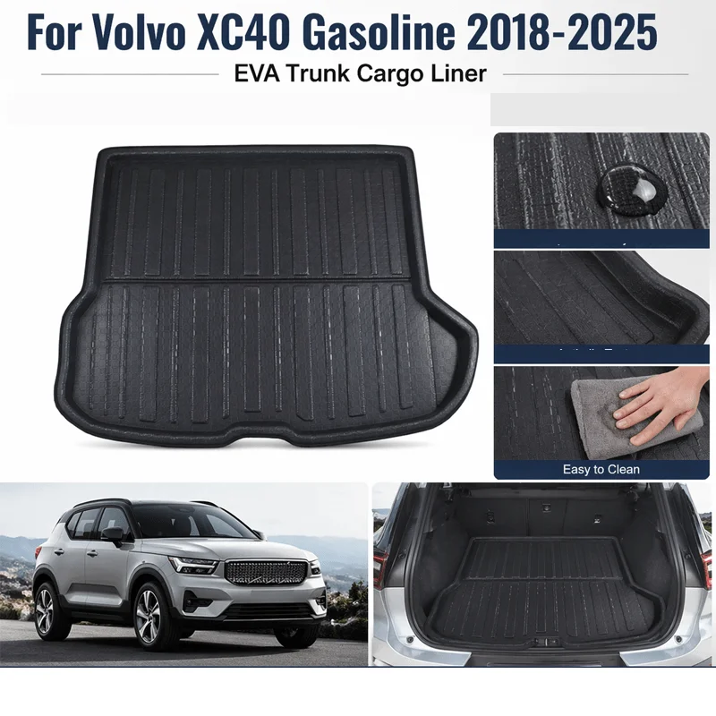 Коврик в багажник для Volvo XC40 (бензин) 2018–2025, защитный коврик-вкладыш для пола багажного отсека, коврик для грузового отсека, защита от грязи
Коврик в багажник для Volvo XC40 (бензин) 2018–2025, защитный коврик-вкладыш для пола багажного отсека, коврик для грузового отсека, защита от грязи