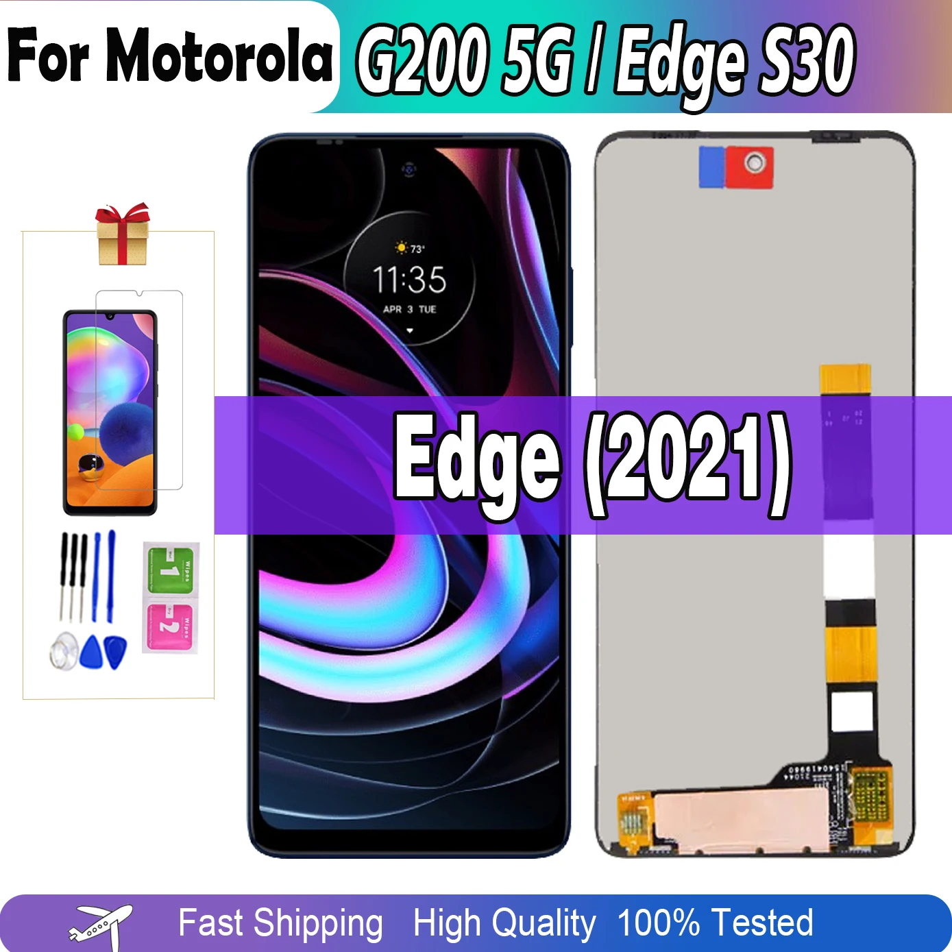 6.8"Original For Moto Edge S30 display Edge (2021) For Motorola Moto G200 5G LCD Display G200 Touch Screen Digitizer Assembly
6.8"Original For Moto Edge S30 display Edge (2021) For Motorola Moto G200 5G LCD Display G200 Touch Screen Digitizer Assembly