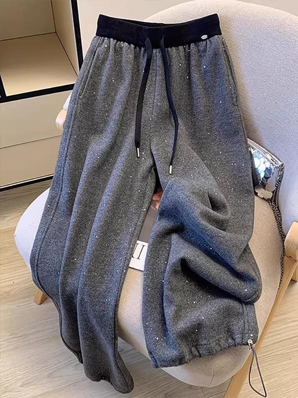 plus Size 300 Pounds Women's Casual Trousers Patchwork Fleece Lined Drawstring Loose Wide Leg Long Pants High Waist Elastic P...
plus Size 300 Pounds Women's Casual Trousers Patchwork Fleece Lined Drawstring Loose Wide Leg Long Pants High Waist Elastic P...
