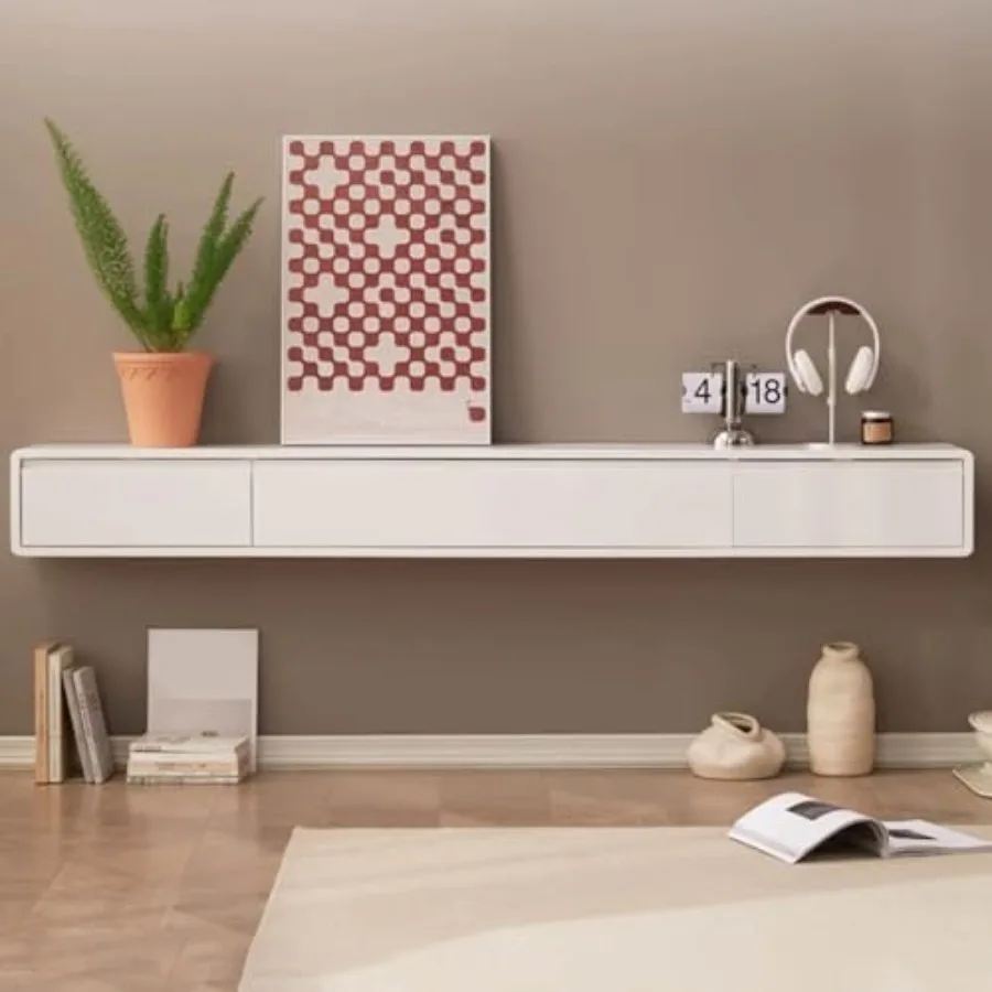 Modern Wall-Mounted TV Cabinet - 180CM Floating Entertainment Unit with Drawers, Rubber Wood, Stylish Living Room Furniture, Sp
Modern Wall-Mounted TV Cabinet - 180CM Floating Entertainment Unit with Drawers, Rubber Wood, Stylish Living Room Furniture, Sp