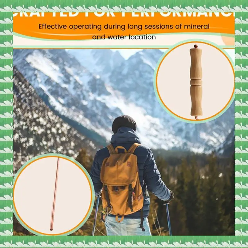 ONCE Copper Dowsing Rods Kit For Divination Tool - 2PCS Natural Wooden Handles Divining Rods 
ONCE Copper Dowsing Rods Kit For Divination Tool - 2PCS Natural Wooden Handles Divining Rods