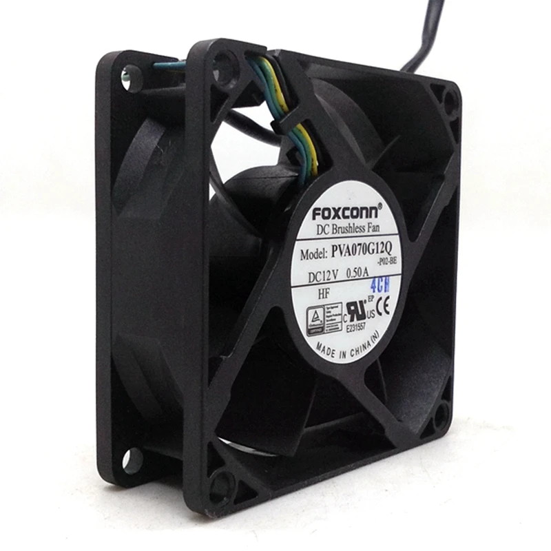 Coooling Fan 7cm PVA070G12Q-P02-BE DC Brushless 12V 0.50A 70mm X 25mm 4 Wire Pwm Cpu Cooler
Coooling Fan 7cm PVA070G12Q-P02-BE DC Brushless 12V 0.50A 70mm X 25mm 4 Wire Pwm Cpu Cooler