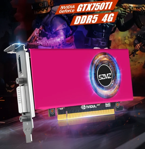 GTX 750Ti 4G GDDR5 Video Memory PCI Express 2.0 16X Interface Discrete Graphics Card Fan Cooler Desktop PC Gaming Graphic Card
GTX 750Ti 4G GDDR5 Video Memory PCI Express 2.0 16X Interface Discrete Graphics Card Fan Cooler Desktop PC Gaming Graphic Card