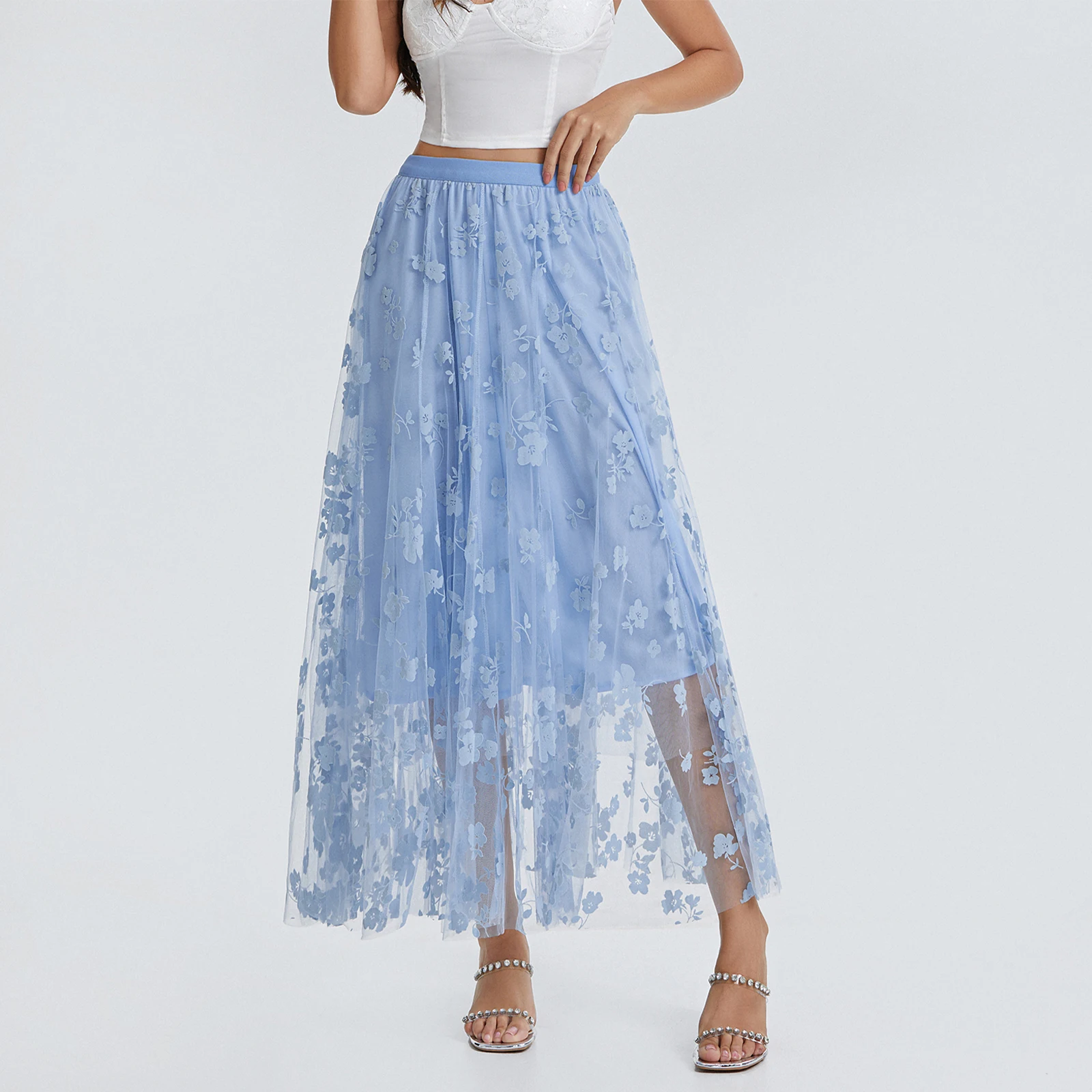 Women Y2K Quality Designer Basic Long Skirts Lace Floral Embellished Summer Casual Soild Streetwear Ropa De Mujer
Women Y2K Quality Designer Basic Long Skirts Lace Floral Embellished Summer Casual Soild Streetwear Ropa De Mujer