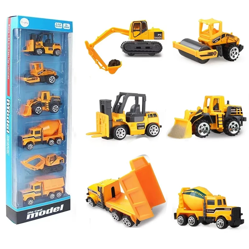 6 шт./компл. детские мини-игрушки из сплава, автомобиль, имитация раздвижного инженерного автомобиля, классическая строительная модель автомобиля, развивающие игрушки для детей, подарки
6 шт./компл. детские мини-игрушки из сплава, автомобиль, имитация раздвижного инженерного автомобиля, классическая строительная модель автомобиля, развивающие игрушки для детей, подарки