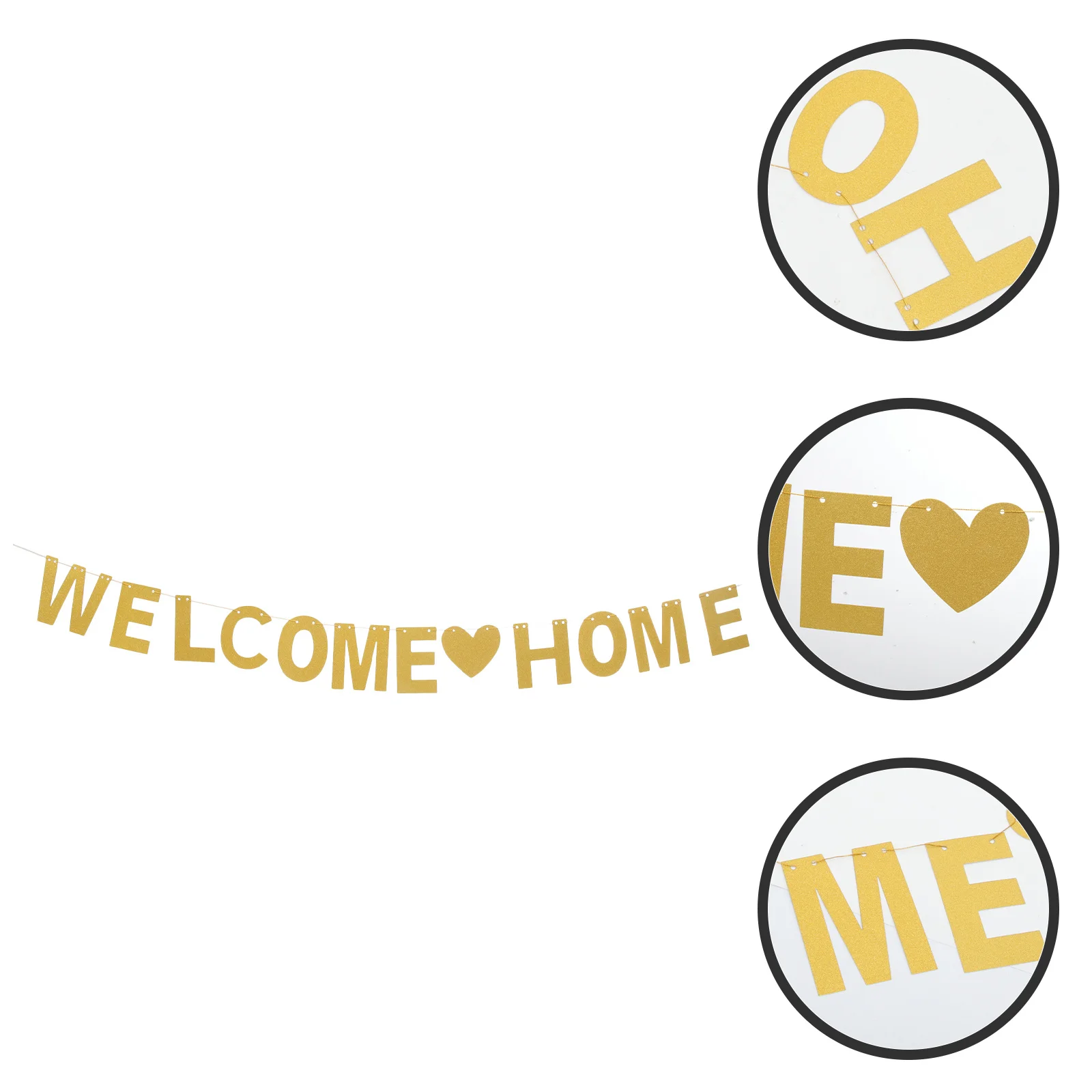 Holiday Christmas Garland Bunting WELCOME HOME Gold Festive Party Flags Decorative Banner Xmas Decoration String Lights Cheer
Holiday Christmas Garland Bunting WELCOME HOME Gold Festive Party Flags Decorative Banner Xmas Decoration String Lights Cheer