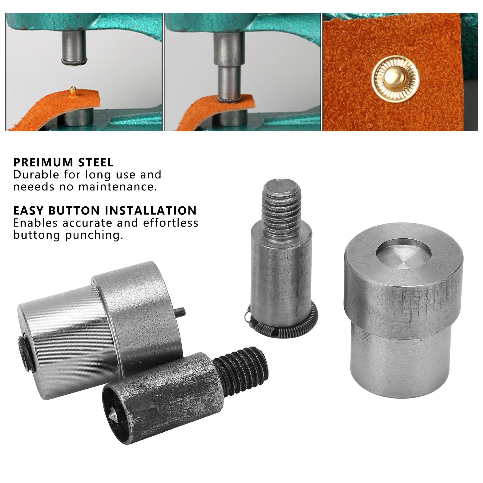 Eyelet Mold Eyelet Mold Puncher Buckle Grommet Die Metal Snap Button Hand Machine Installation Tool Grommet Mold Snap Button Die
Eyelet Mold Eyelet Mold Puncher Buckle Grommet Die Metal Snap Button Hand Machine Installation Tool Grommet Mold Snap Button Die