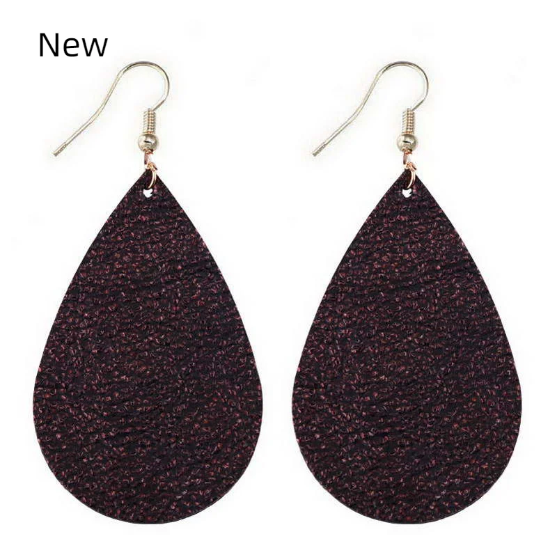 New Fashion Ladies Leather Earings 2020 Summer Statement Large Oval Earrings Women Genuine Leather Water Drop Earrings Wholesale
New Fashion Ladies Leather Earings 2020 Summer Statement Large Oval Earrings Women Genuine Leather Water Drop Earrings Wholesale