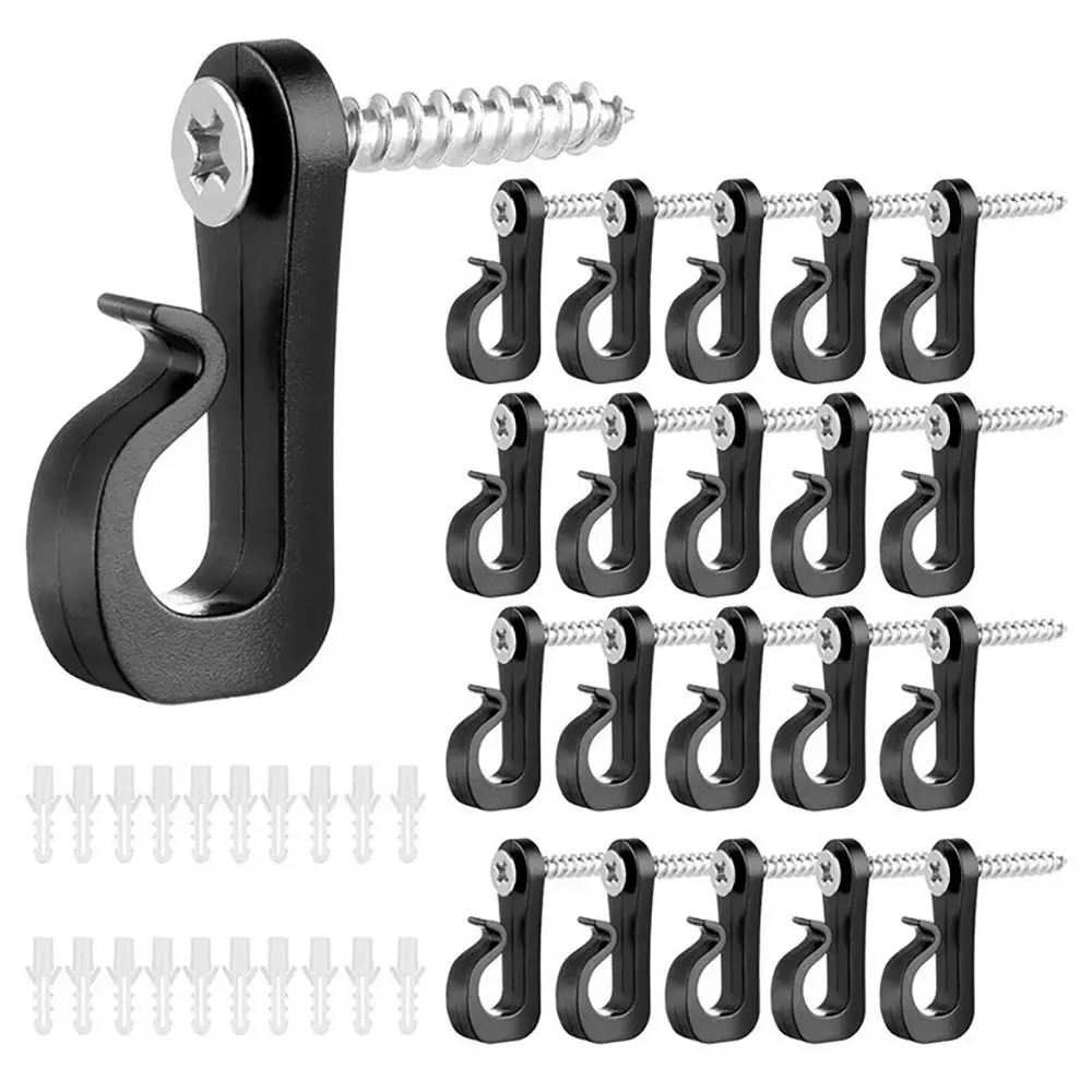 New With Screw Lights Hook Plastic Black White String Light Hangers Garage Hooks Home
New With Screw Lights Hook Plastic Black White String Light Hangers Garage Hooks Home