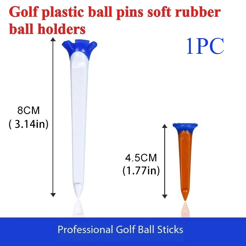 1PC Golf Tees Plastic Soft Rubber Top Multi Color Multiple Height Golf Ball Tees Golf Accessories For Golfer
1PC Golf Tees Plastic Soft Rubber Top Multi Color Multiple Height Golf Ball Tees Golf Accessories For Golfer