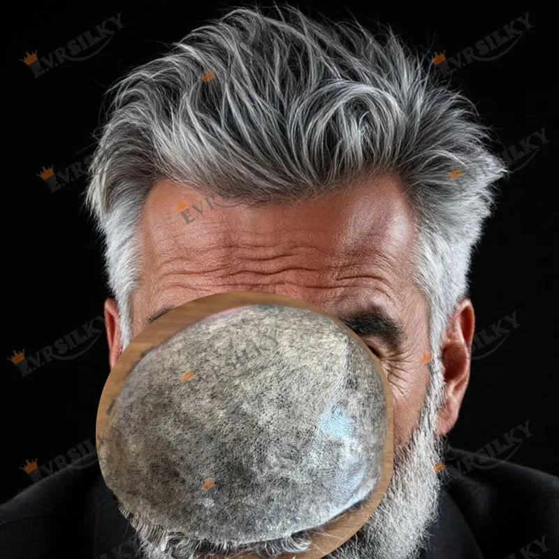 Natural Hairline #1B50 #1B80 Grey Brown Black Old Man Hairpieces Afro Black Man Prosthesis Capillary Human Hair Toupee for Men
Natural Hairline #1B50 #1B80 Grey Brown Black Old Man Hairpieces Afro Black Man Prosthesis Capillary Human Hair Toupee for Men