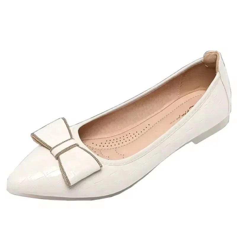 Women's Quilted Ballet Flats, Pointed Toe Bow Decor Slip On Shoes, Casual Comfy Walking Flats Office Ladies Shoes
Women's Quilted Ballet Flats, Pointed Toe Bow Decor Slip On Shoes, Casual Comfy Walking Flats Office Ladies Shoes