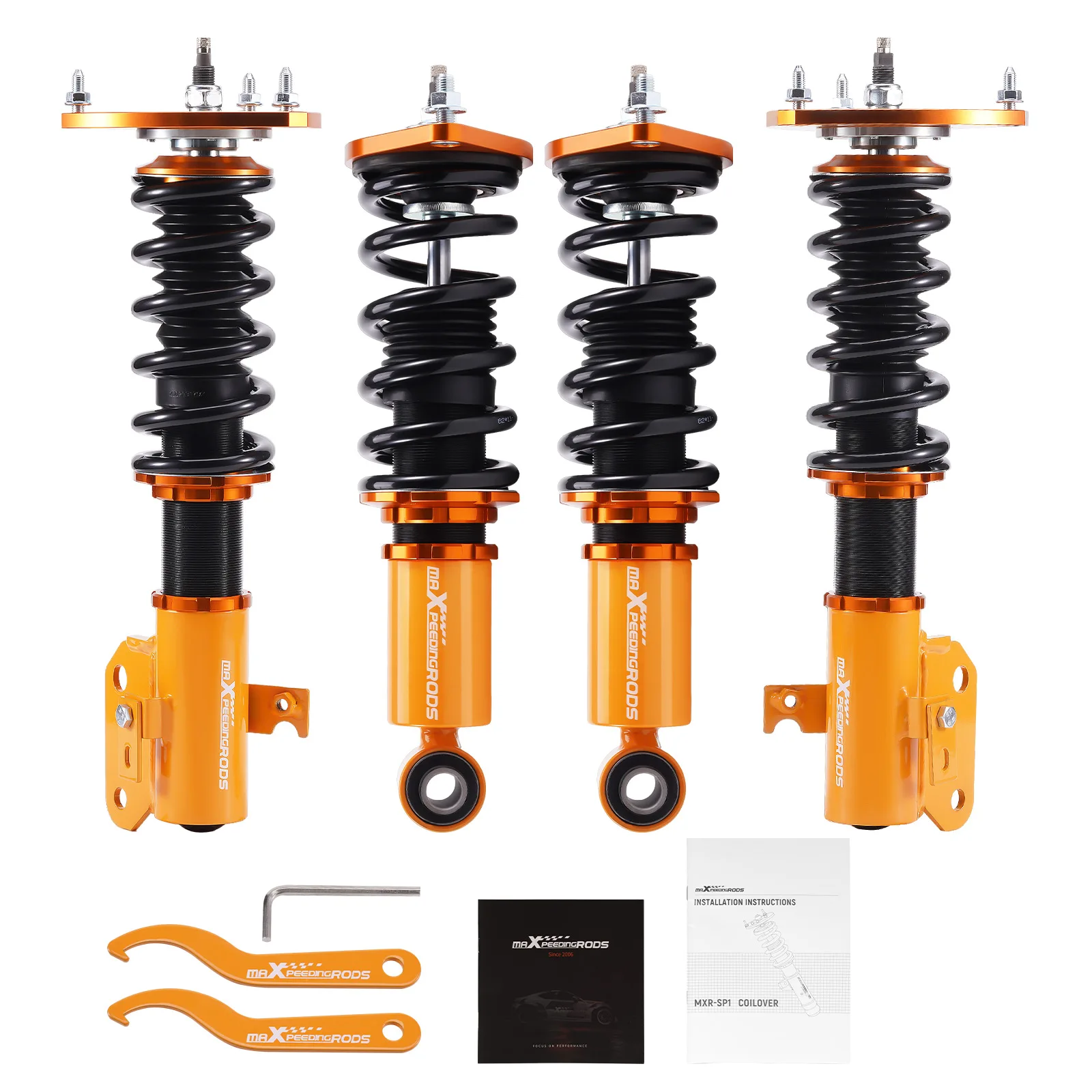 MaXpeedingrods Adjustable Coilovers With 24-Way Damping For Subaru WRX And WRX STI Sedan 2015-2021
MaXpeedingrods Adjustable Coilovers With 24-Way Damping For Subaru WRX And WRX STI Sedan 2015-2021