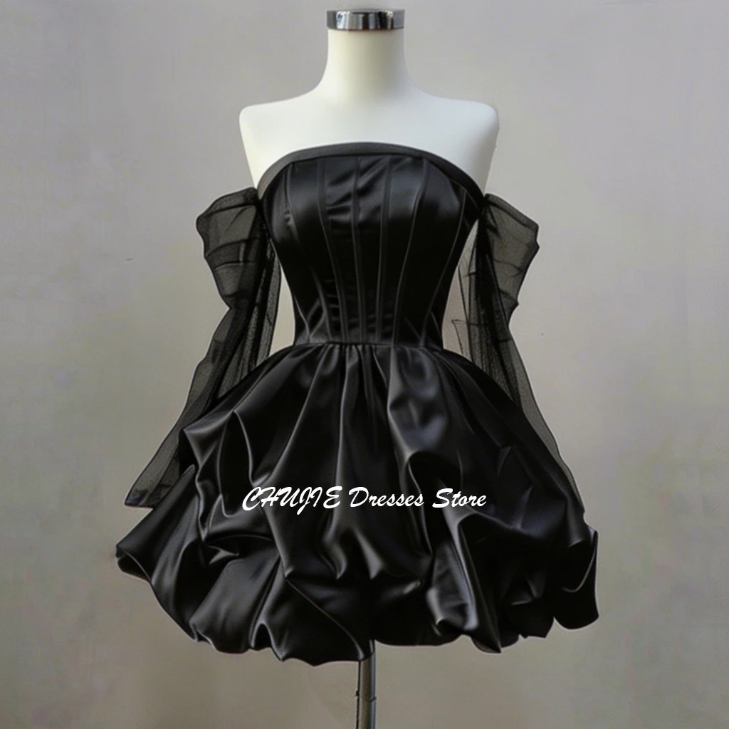 Balck Mini Graduation Dress Short Homecoming Dresses For Teen Customized Sweet 15 16 Tulle Long Sleeve Evening Prom Party Gowns
Balck Mini Graduation Dress Short Homecoming Dresses For Teen Customized Sweet 15 16 Tulle Long Sleeve Evening Prom Party Gowns