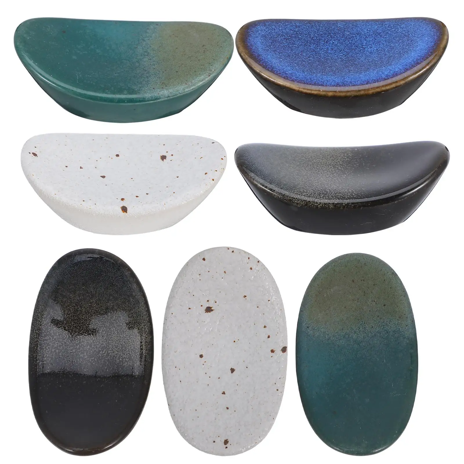 7 Pcs Ceramic Chopstick Holder Spoon Forks Rack Japanese Style Home Tableware Dust Free Rest Ideal Gift Kitchen Bar Utensils 
7 Pcs Ceramic Chopstick Holder Spoon Forks Rack Japanese Style Home Tableware Dust Free Rest Ideal Gift Kitchen Bar Utensils