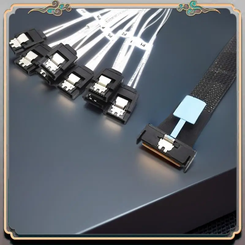 Durable 0.5M PCI-E Slimline SAS SFF-8654 8I To 8X SATA Server Hard Drive Conversion Cable SFF-8654 74P To 8Xsata 7P Cord
Durable 0.5M PCI-E Slimline SAS SFF-8654 8I To 8X SATA Server Hard Drive Conversion Cable SFF-8654 74P To 8Xsata 7P Cord
