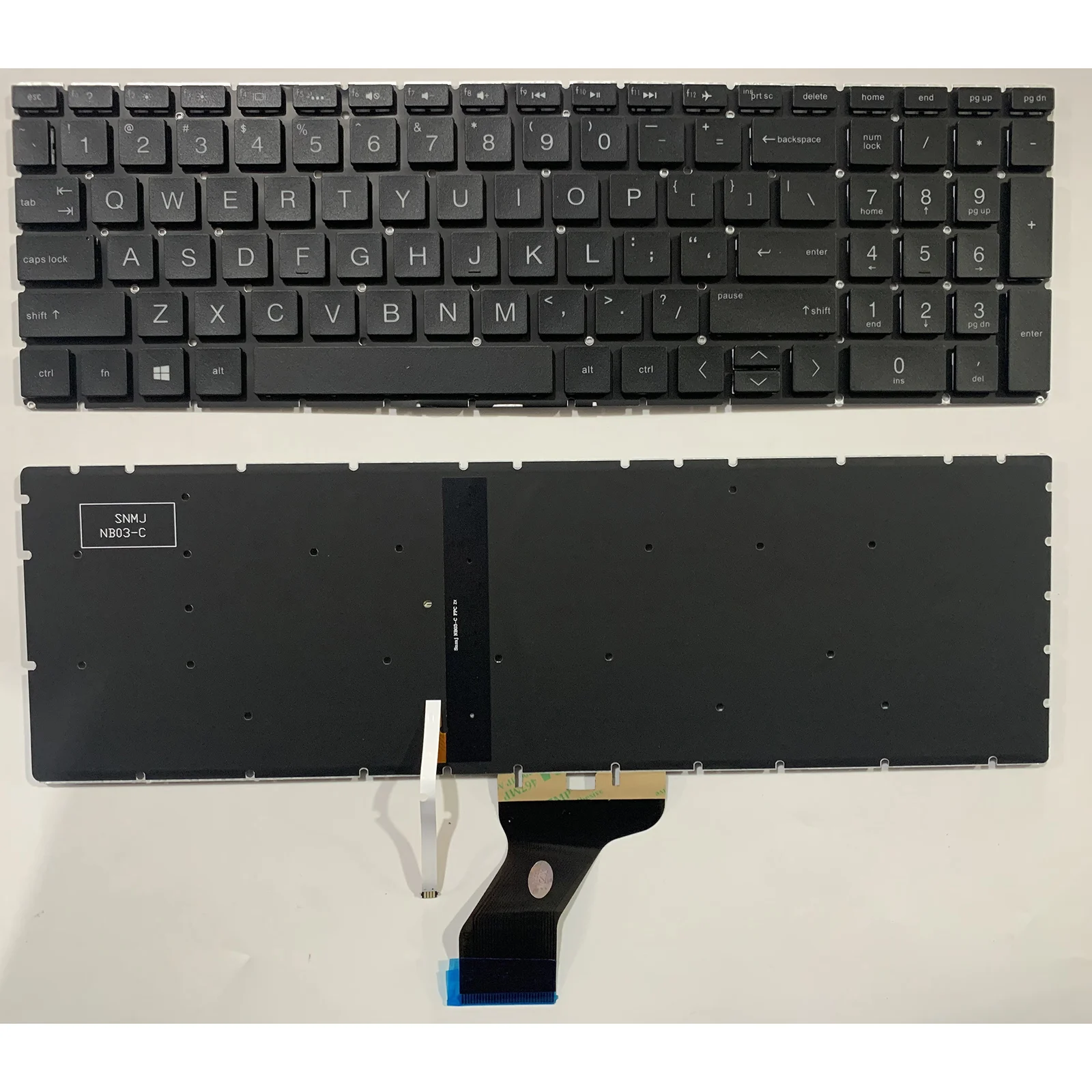 Laptop keyboard US Layout for HP 15-DA 15T-DA 15-DB 15T-DB
Laptop keyboard US Layout for HP 15-DA 15T-DA 15-DB 15T-DB